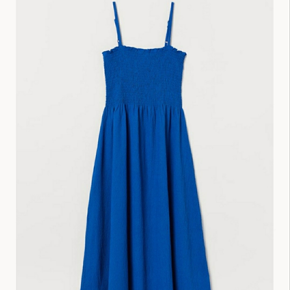 H&M plus size blue maxi dress XXL NWT